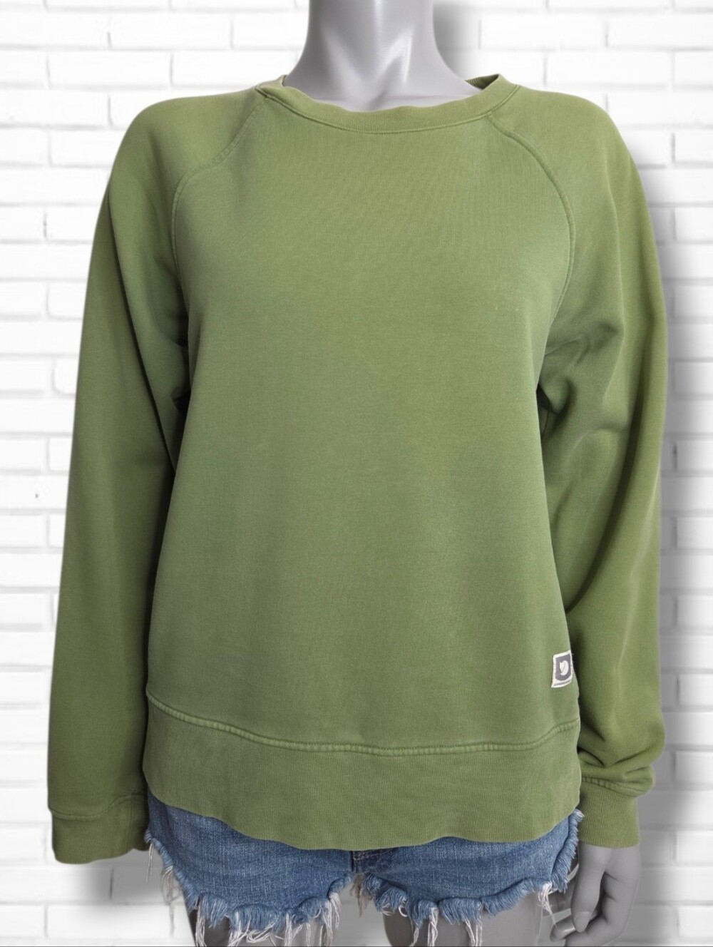 Fjallraven Size M Greenland Kelly Green Crewneck Cotton Sweatshirt